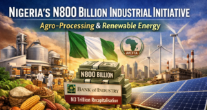 NIGERIA’S N800 BILLION INDUSTRIAL GAMBIT: CAN AGRO-PROCESSING AND RENEWABLE ENERGY RESET THE ECONOMY?
